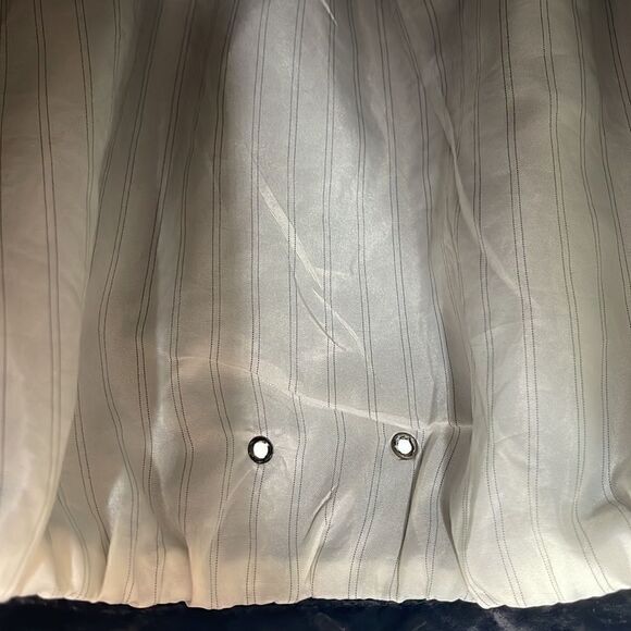 Aryn K Satin Bomber Jacket Couture Collar - Picture 6 of 8